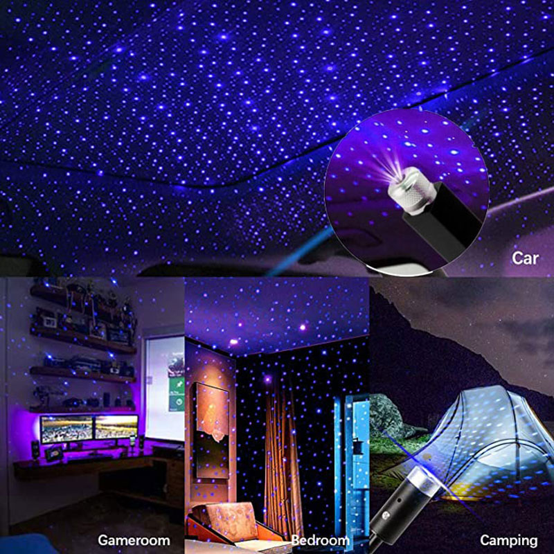 LED Car Roof Star Night Light Projector Atmosphere Galaxy Lamp USB Decorative Adjustable for Auto Roof Room Ceiling LED Car Roof Star Night Light Projector Atmosphere Galaxy Lamp USB Decorative Adjustable for Auto Roof Room Ceiling