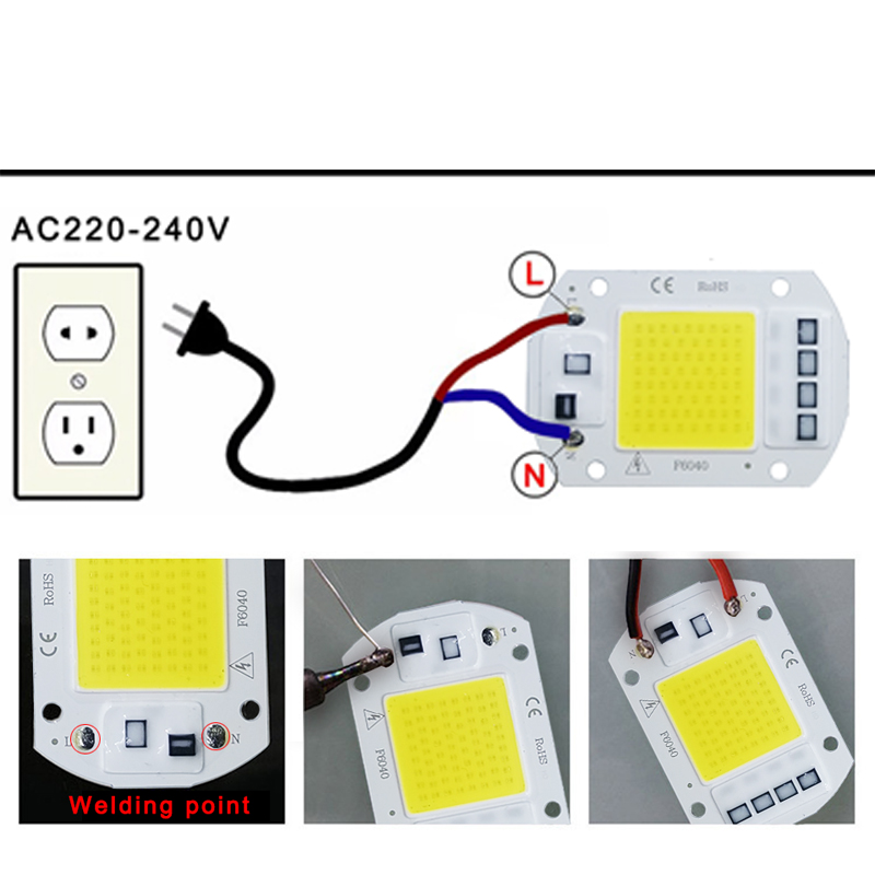 LED COB lamp Bead 10W 20W 30W 50W AC 220V 240V IP65 Smart IC No Need Driver DIY Flood light Led Bulb Spotlight Outdoor LED COB lamp Bead 10W 20W 30W 50W AC 220V 240V IP65 Smart IC No Need Driver DIY Flood light Led Bulb Spotlight Outdoor