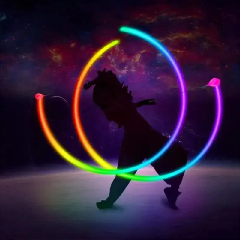 LED Colorful Luminous Ball Swing Flash Ball Dance Fitness Exercise Ball Halloween Christmas Children's Ball Light Toys