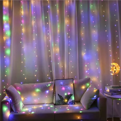 LED Curtain Icicle String Lights Christmas Fairy Lights garland Outdoor Home For Wedding/Party/Garden Decoration 3x1M