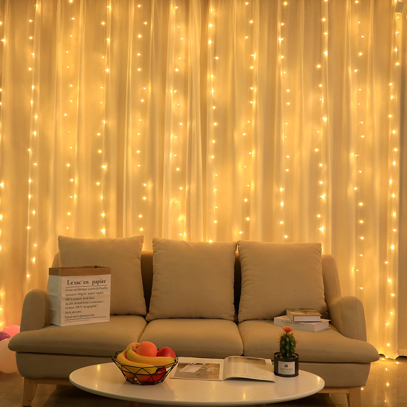 LED Curtain Icicle String Lights Christmas Fairy Lights garland Outdoor Home For Wedding/Party/Garden Decoration 3x1M