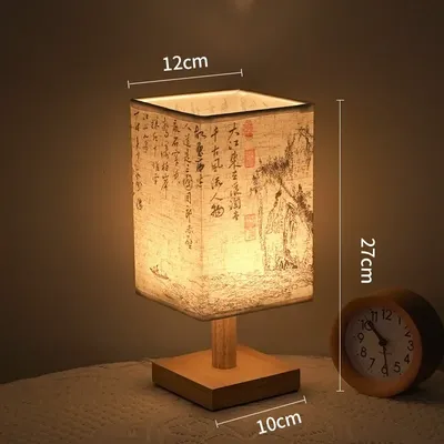 LED Decoration Table Lamps Simple Chinese Style Dimmable Plug Night Light Fabric Lampshade Square Bedroom Bedside Desk LED Decoration Table Lamps Simple Chinese Style Dimmable Plug Night Light Fabric Lampshade Square Bedroom Bedside Desk