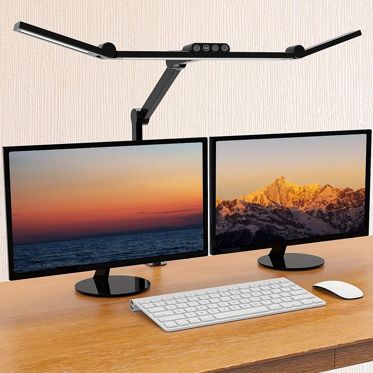 Led Desk Lamp with Clamp, Architect Desk Lamp for Home Office with Atmosphere Lighting, 24W Ultra Bright Auto Dimming Led Desk Lamp with Clamp, Architect Desk Lamp for Home Office with Atmosphere Lighting, 24W Ultra Bright Auto Dimming