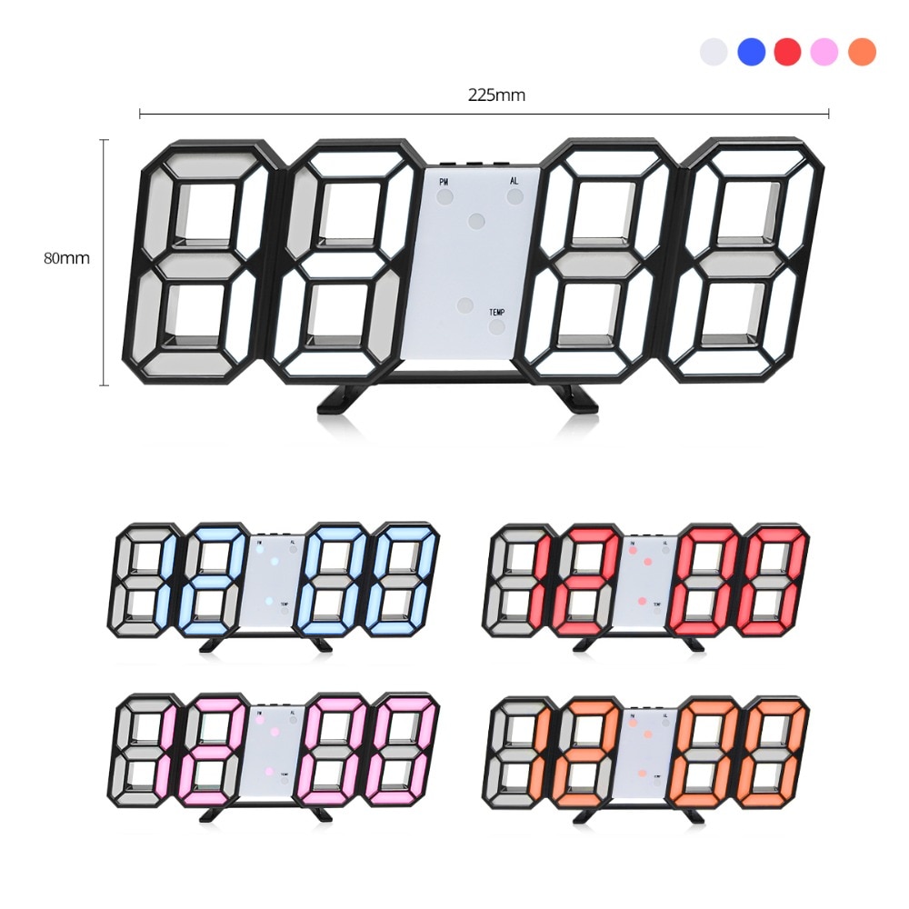 LED Digital Wall Clock Smart Display LED Digital Wall Clock Smart Display