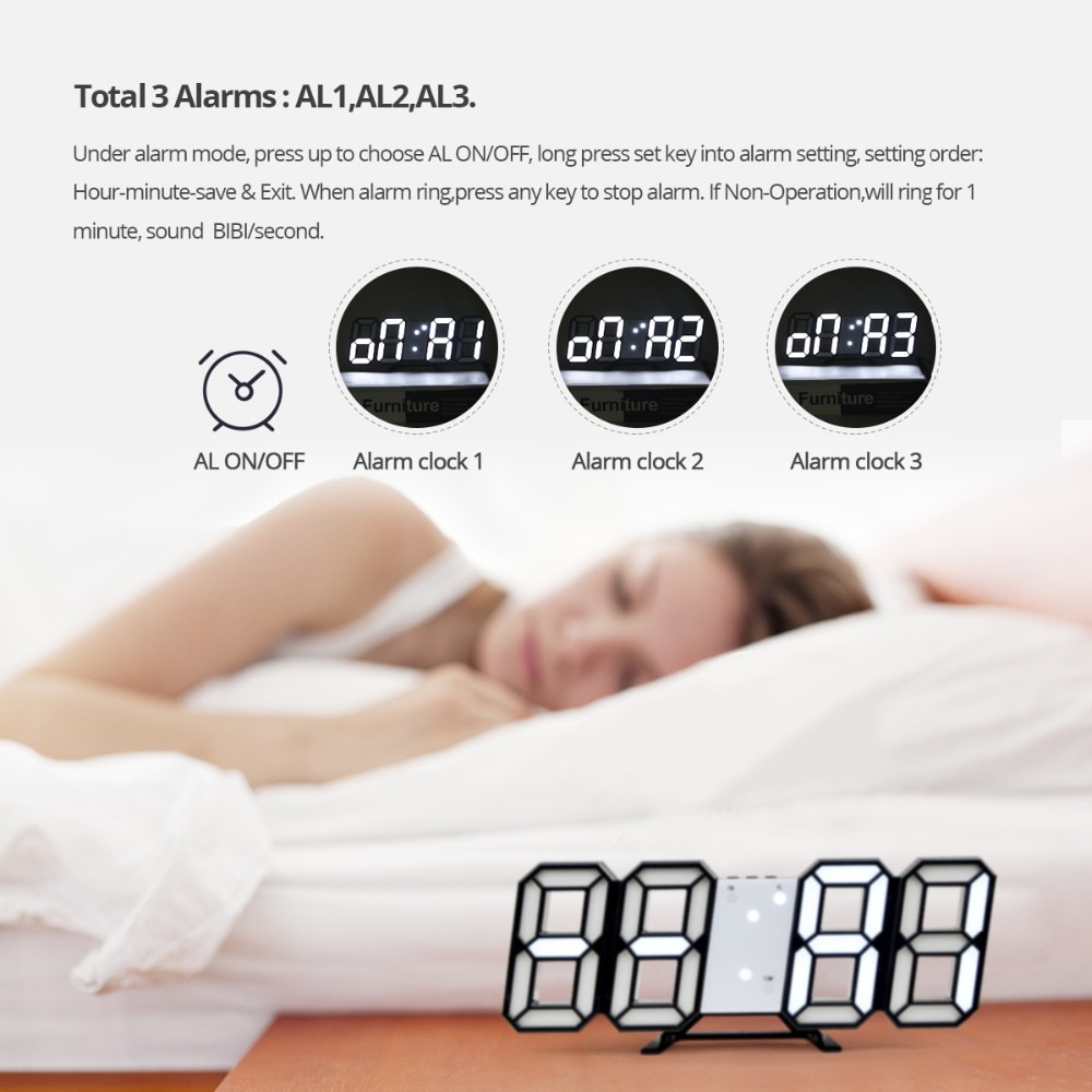 LED Digital Wall Clock Smart Display LED Digital Wall Clock Smart Display