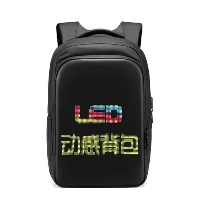 LED Display backpack Business travel 15.6 Inch Laptop Backpack Men DIY Smart backpack school Backpack woman multimedia LED Display backpack Business travel 15.6 Inch Laptop Backpack Men DIY Smart backpack school Backpack woman multimedia