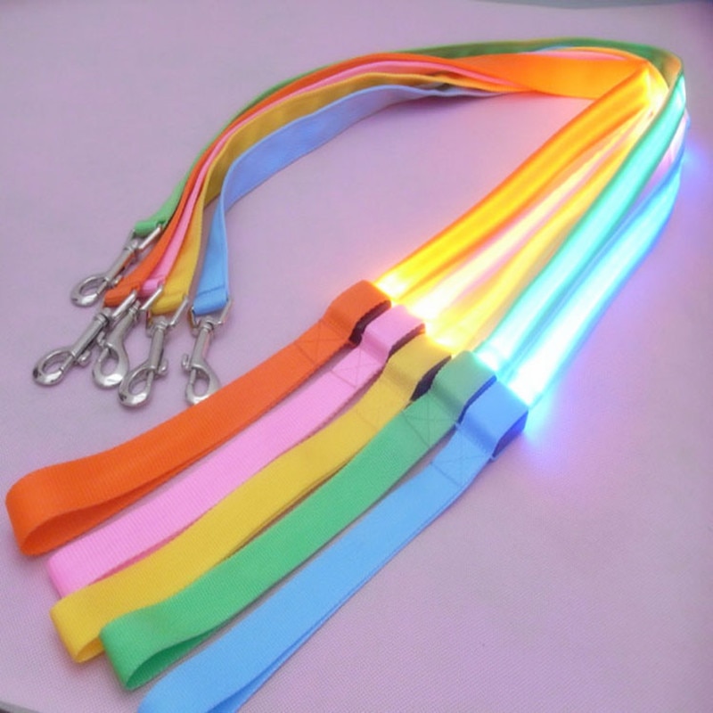 LED Dog Leash Pet Safety Strap