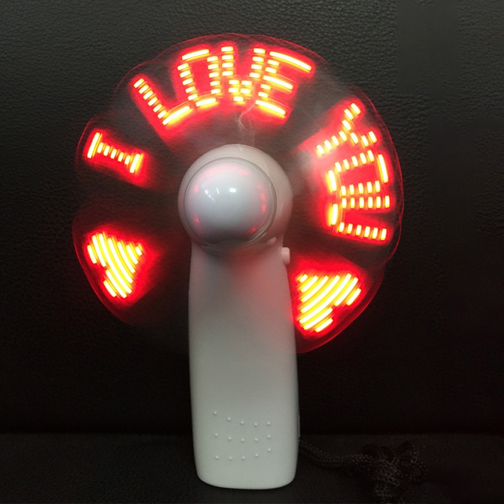 LED Fan Handy Message Flashing Cooler LED Fan Handy Message Flashing Cooler