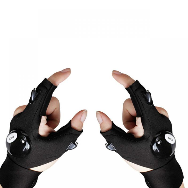 LED Fingerless Flashlight Gloves LED Fingerless Flashlight Gloves