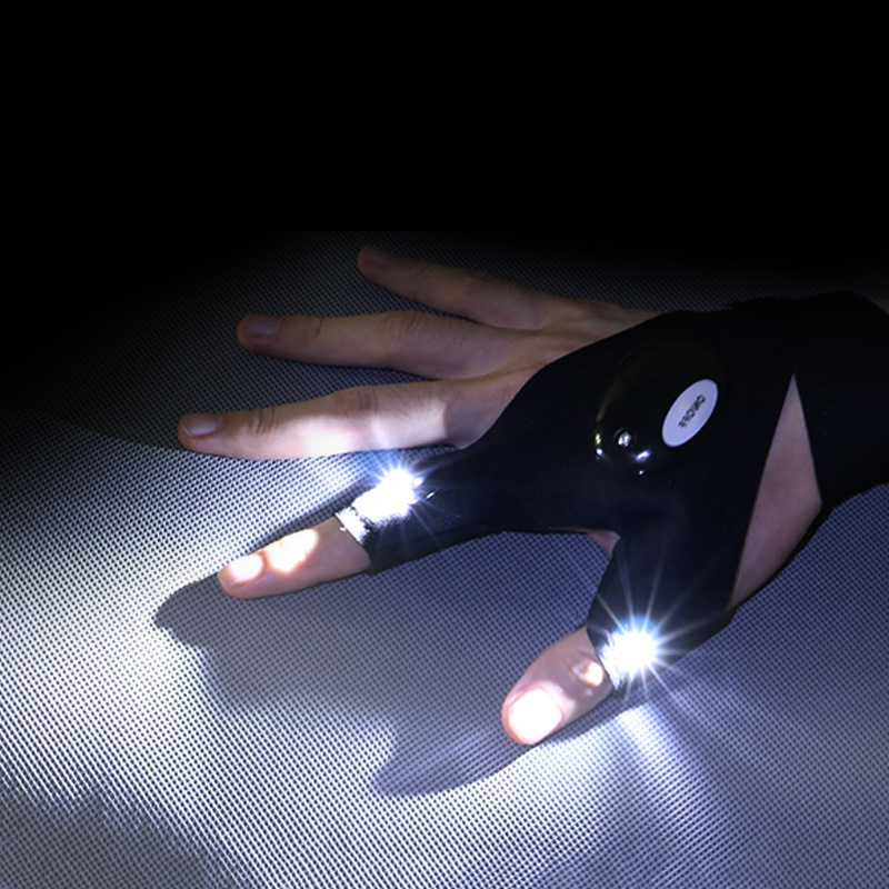 LED Fingerless Flashlight Gloves LED Fingerless Flashlight Gloves