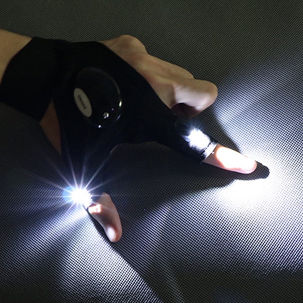 LED Fingerless Flashlight Gloves LED Fingerless Flashlight Gloves