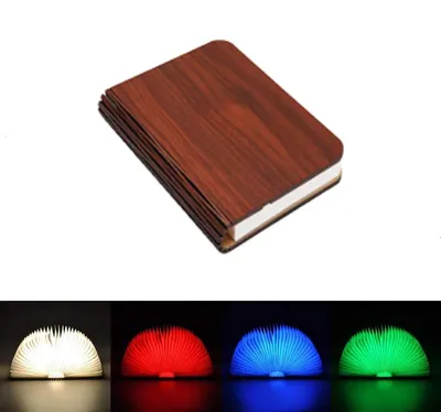 LED Foldable Book Light Creative Wooden Luminous Book for Children Kids' Birthday Holiday Christmas Gift Rechargeable LED Foldable Book Light Creative Wooden Luminous Book for Children Kids' Birthday Holiday Christmas Gift Rechargeable
