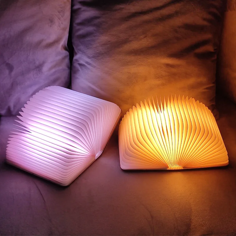 LED Foldable Book Light Creative Wooden Luminous Book for Children Kids' Birthday Holiday Christmas Gift Rechargeable LED Foldable Book Light Creative Wooden Luminous Book for Children Kids' Birthday Holiday Christmas Gift Rechargeable