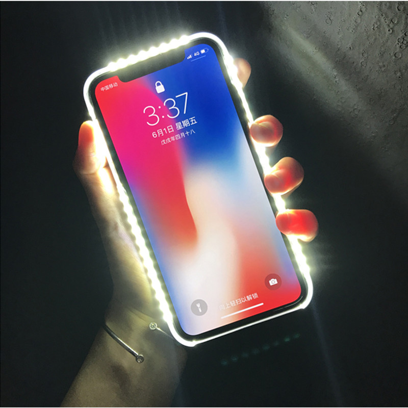 LED iPhone Case with Selfie Light LED iPhone Case with Selfie Light