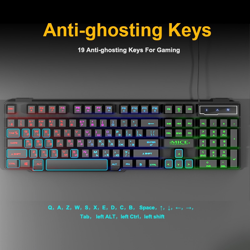 LED Keyboard Backlight Gaming Device LED Keyboard Backlight Gaming Device