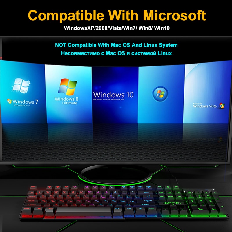 LED Keyboard Backlight Gaming Device LED Keyboard Backlight Gaming Device