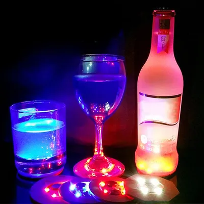 LED Light Coaster Drink Mat (10 pcs) LED Light Coaster Drink Mat (10 pcs)