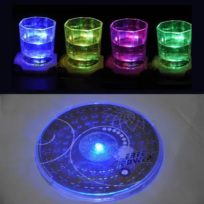 LED Light Up Drink Coasters LED Light Up Drink Coasters
