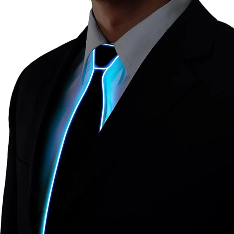 LED Light Up Neckties Luminous colorful Tie Adjustable Flashing LED Light Up Tie for Bar party Stage Show festival LED Light Up Neckties Luminous colorful Tie Adjustable Flashing LED Light Up Tie for Bar party Stage Show festival