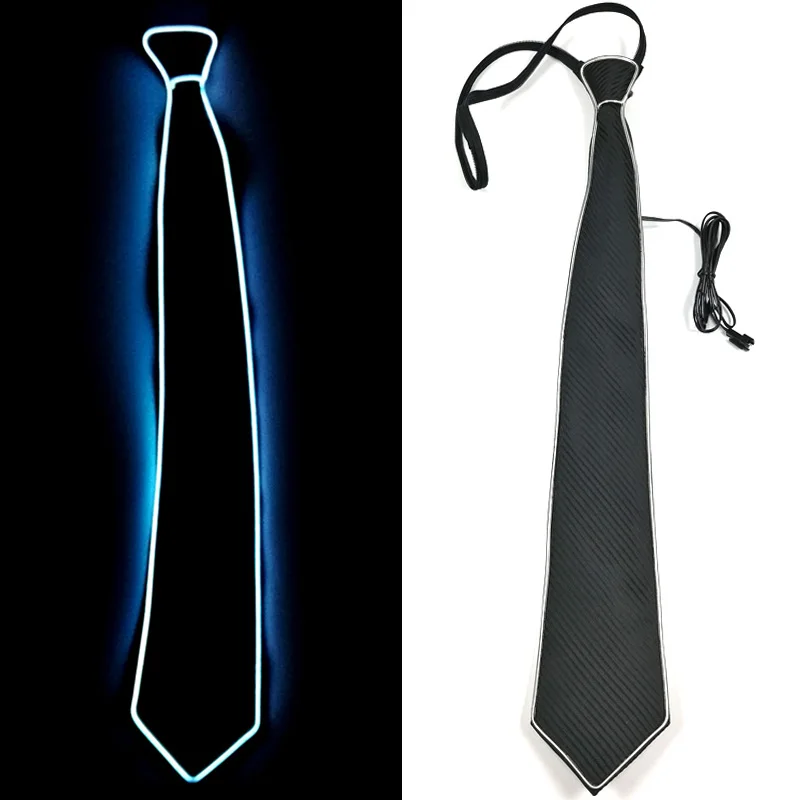 LED Light Up Neckties Luminous colorful Tie Adjustable Flashing LED Light Up Tie for Bar party Stage Show festival LED Light Up Neckties Luminous colorful Tie Adjustable Flashing LED Light Up Tie for Bar party Stage Show festival