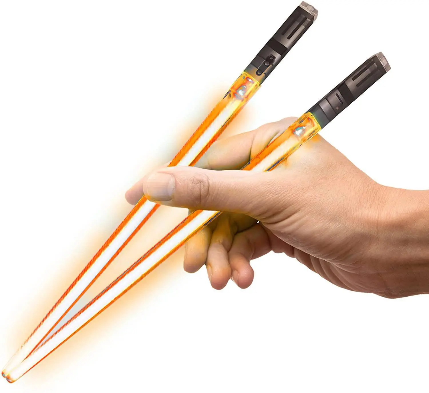 LED Lightsaber Chopsticks Reusable Kitchen Light Up LED Chopstick Creative Glowing Chopsticks Hotel Restaurant Tableware