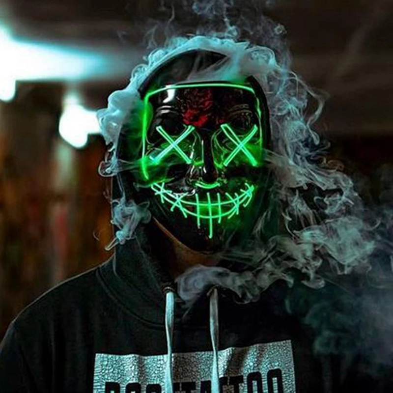 LED Mask Halloween Party Prop LED Mask Halloween Party Prop