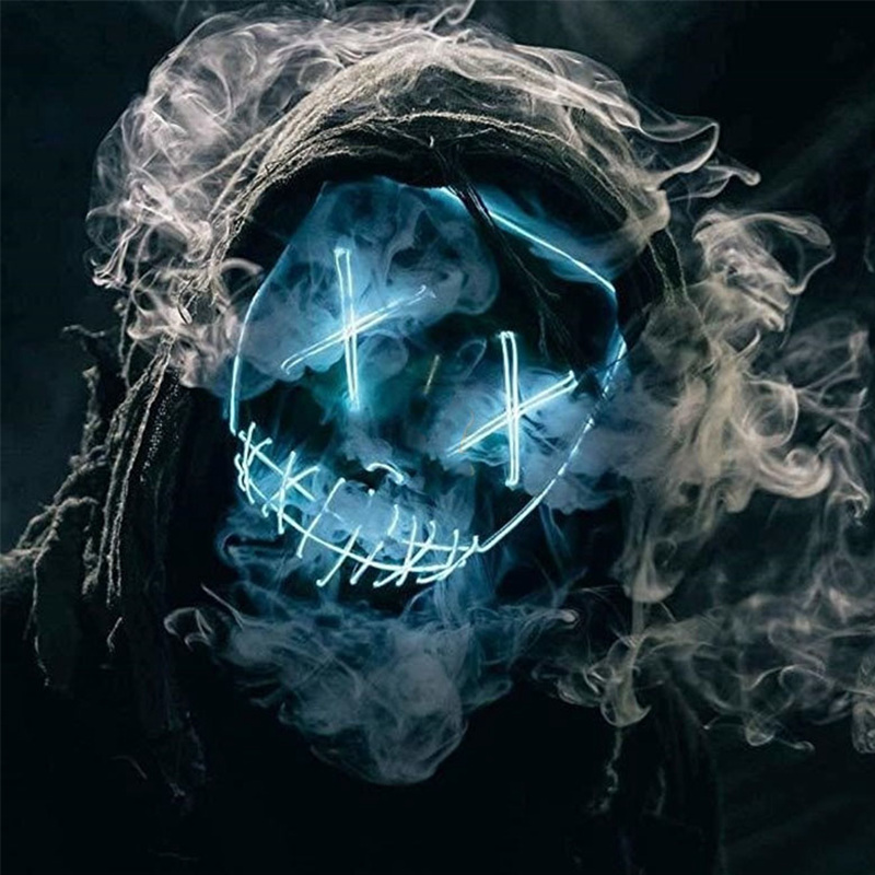 LED Mask Halloween Party Prop