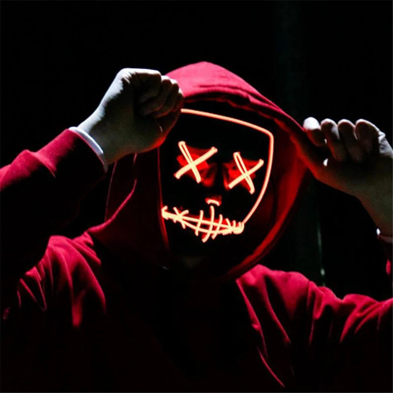 LED Mask Halloween Party Prop
