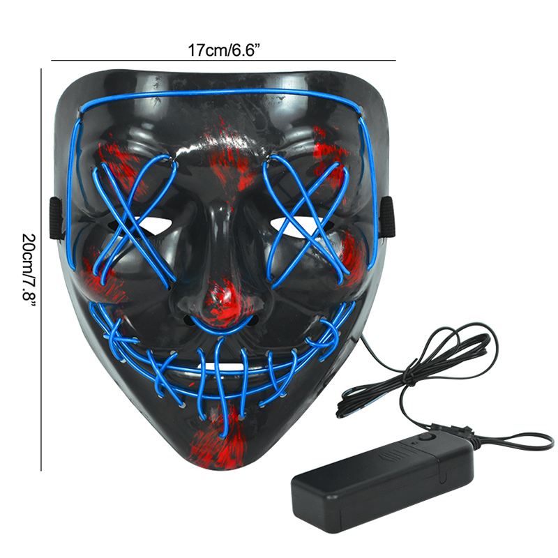 LED Mask Halloween Party Prop