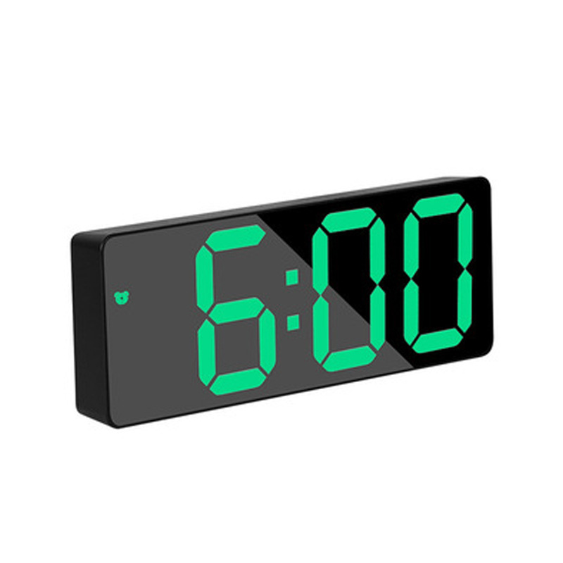 LED Mirror Table Clock Digital Alarm Snooze Display Time Desktop Electronic Table clocks Desktop clock