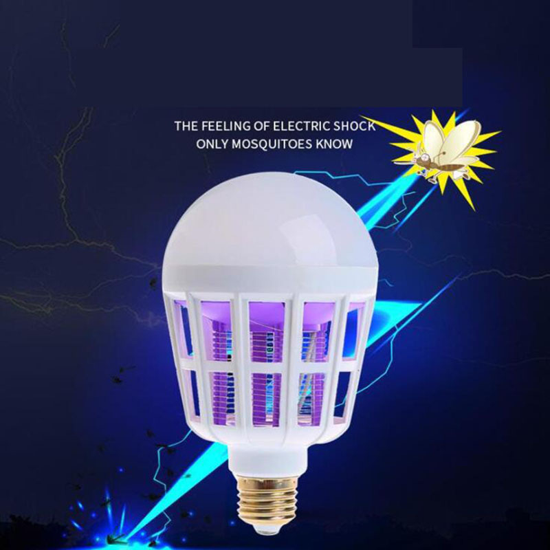 Led Mosquito Lamp Factory Indoor Mosquito Repellent Lighting Bulb Dual-Use E27 Screw B22 Farm Electric Shock Type