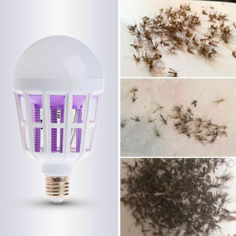 Led Mosquito Lamp Factory Indoor Mosquito Repellent Lighting Bulb Dual-Use E27 Screw B22 Farm Electric Shock Type