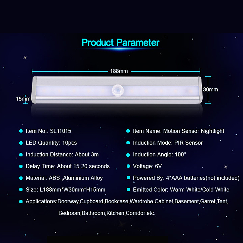 LED Motion Sensor Light Wireless Lamp LED Motion Sensor Light Wireless Lamp