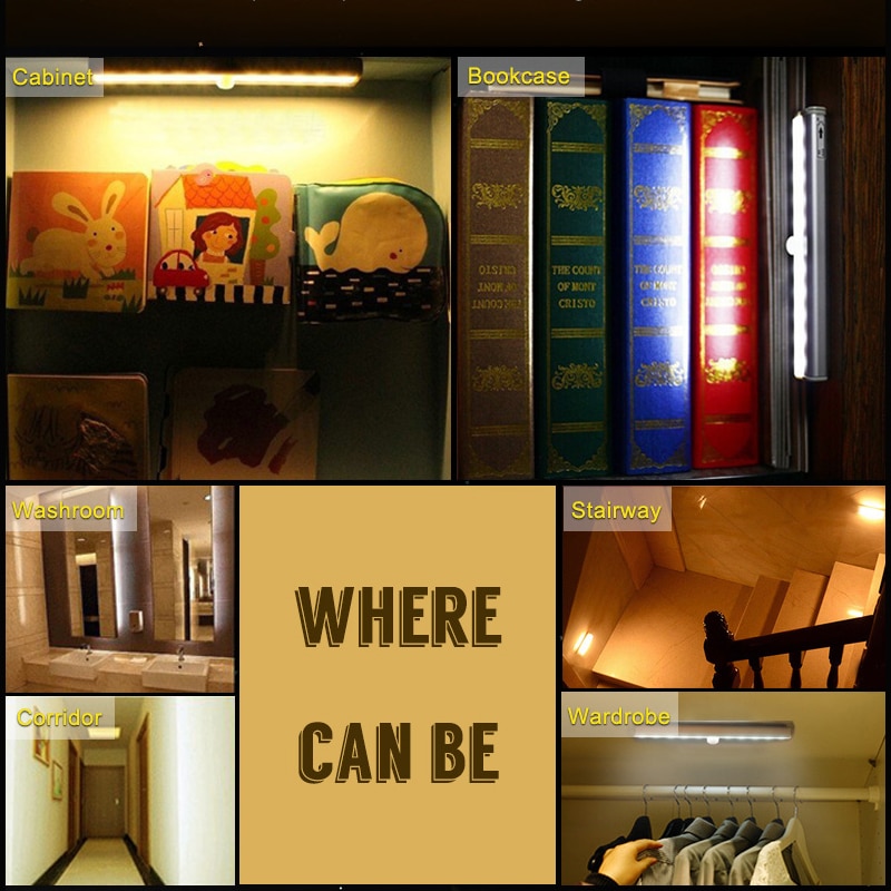 LED Motion Sensor Light Wireless Lamp LED Motion Sensor Light Wireless Lamp