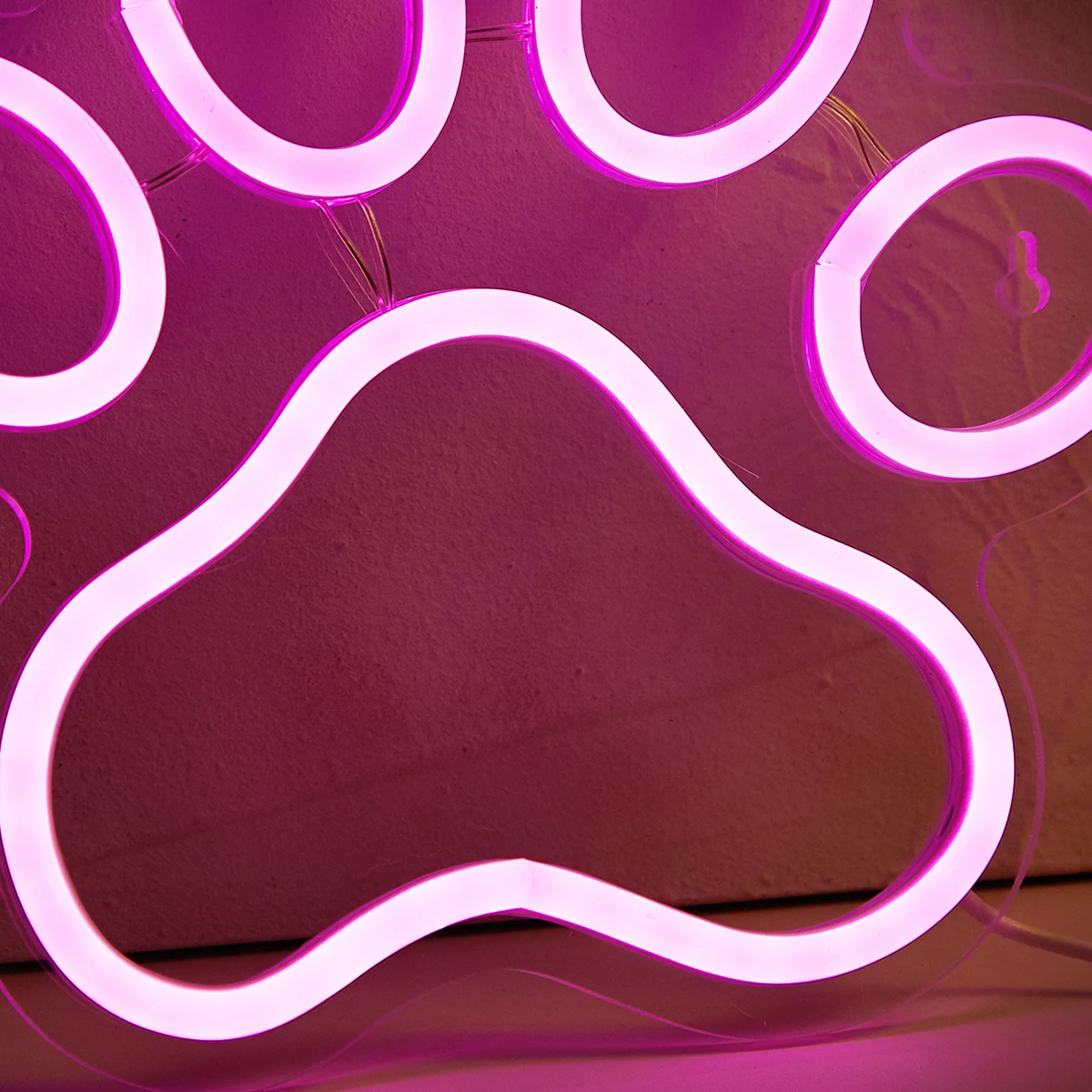 LED Neon Paw USB Powered Neon Signs Night Light 3D Wall Art & Game Room Bedroom Living Room Decor Lamp Signs LED Neon Paw USB Powered Neon Signs Night Light 3D Wall Art & Game Room Bedroom Living Room Decor Lamp Signs