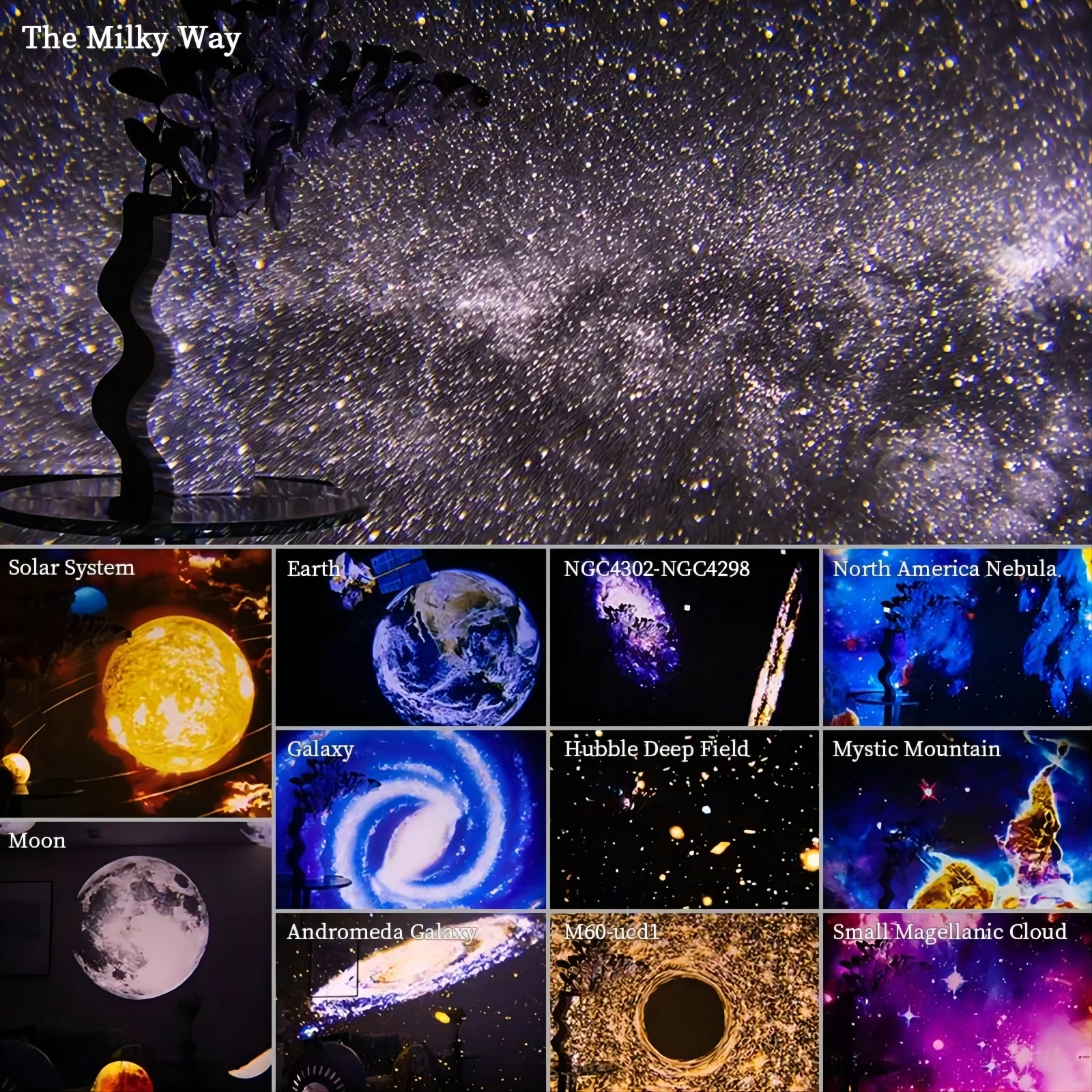 LED Night Light Galaxy Projector Starry Sky Projector 360° Rotate Planetarium Night Lamp For Room Decorative Children LED Night Light Galaxy Projector Starry Sky Projector 360° Rotate Planetarium Night Lamp For Room Decorative Children