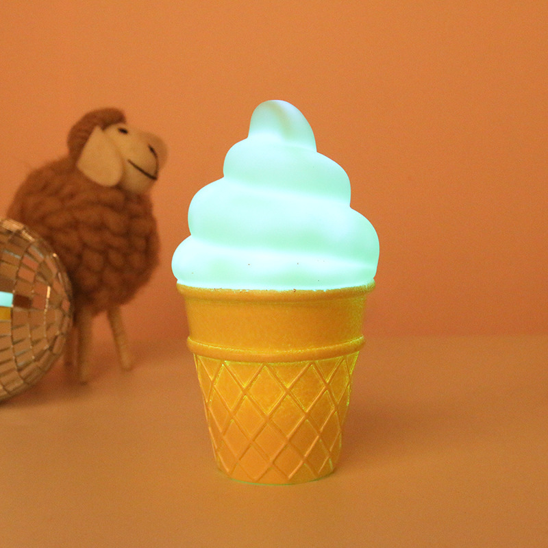 LED Night Light Ice Cream Decor