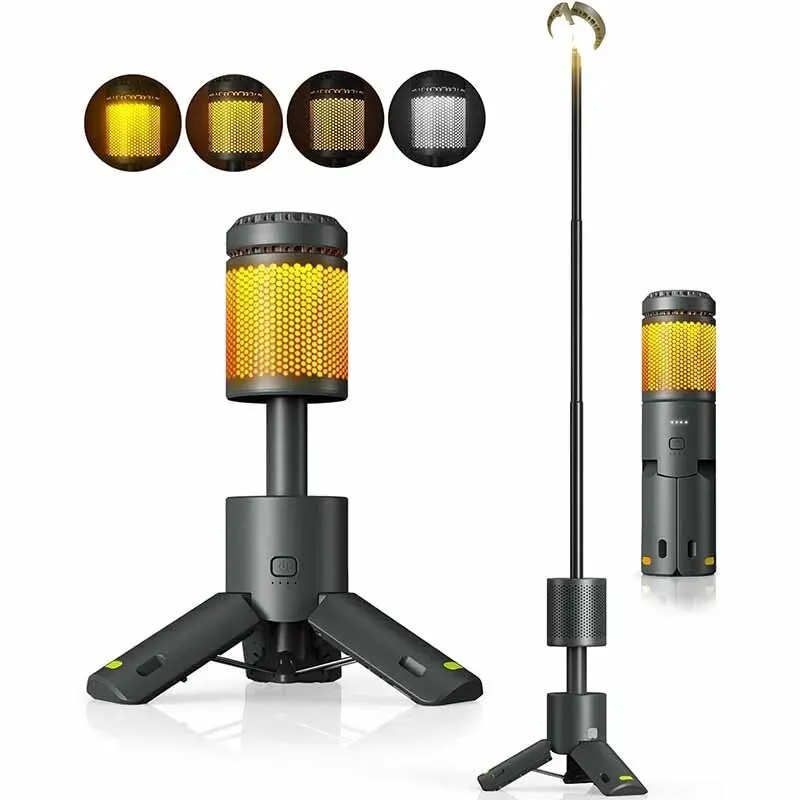 LED Outdoor Camping Lantern UBS Rechargeable Adjustable Color Temperature Outdoor Portable Lantern IP65 Waterproof