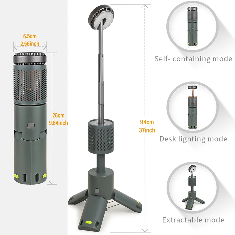LED Outdoor Camping Lantern UBS Rechargeable Adjustable Color Temperature Outdoor Portable Lantern IP65 Waterproof