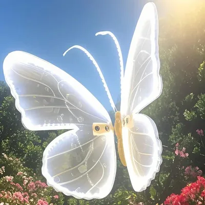 LED Outdoor Simulation Dynamic Static Butterfly Lights Holiday Party Home Christmas Decorations LED Outdoor Simulation Dynamic Static Butterfly Lights Holiday Party Home Christmas Decorations