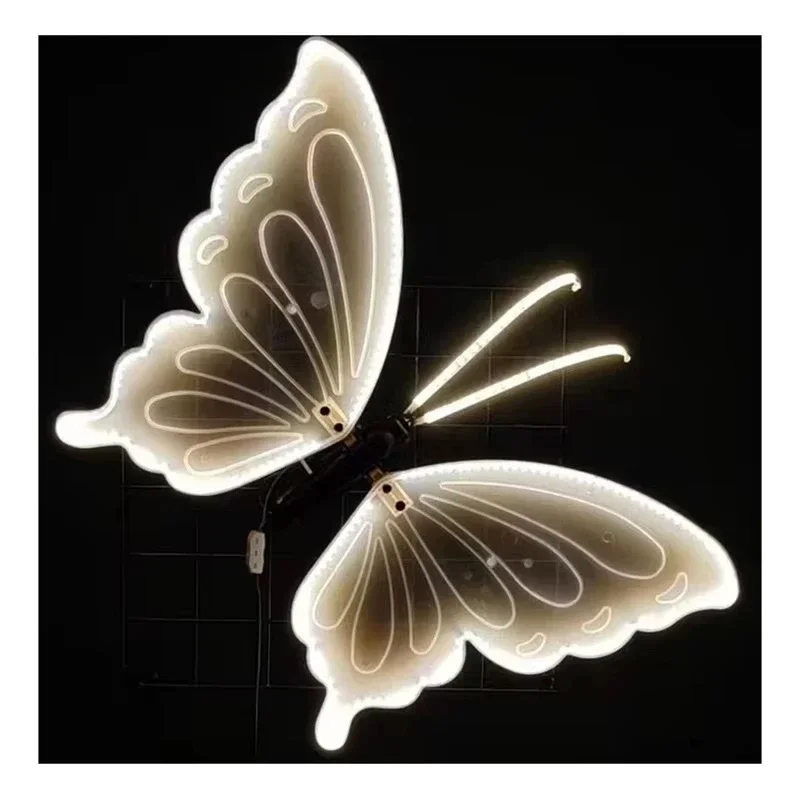 LED Outdoor Simulation Dynamic Static Butterfly Lights Holiday Party Home Christmas Decorations LED Outdoor Simulation Dynamic Static Butterfly Lights Holiday Party Home Christmas Decorations