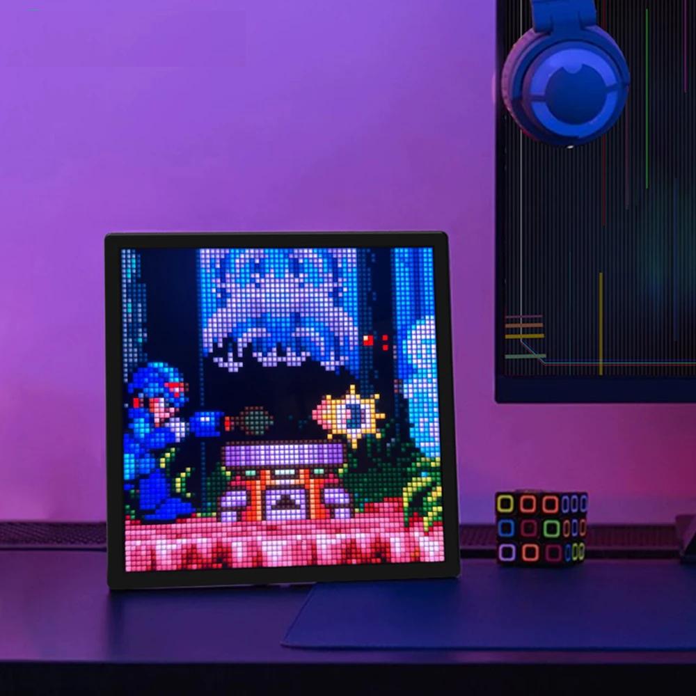 LED Pixel Matrix Bluetooth Smart Display 64×64 RGB Digital Lamp Panel DIY Art Display Gaming Anime Room Decor Frame APP LED Pixel Matrix Bluetooth Smart Display 64×64 RGB Digital Lamp Panel DIY Art Display Gaming Anime Room Decor Frame APP
