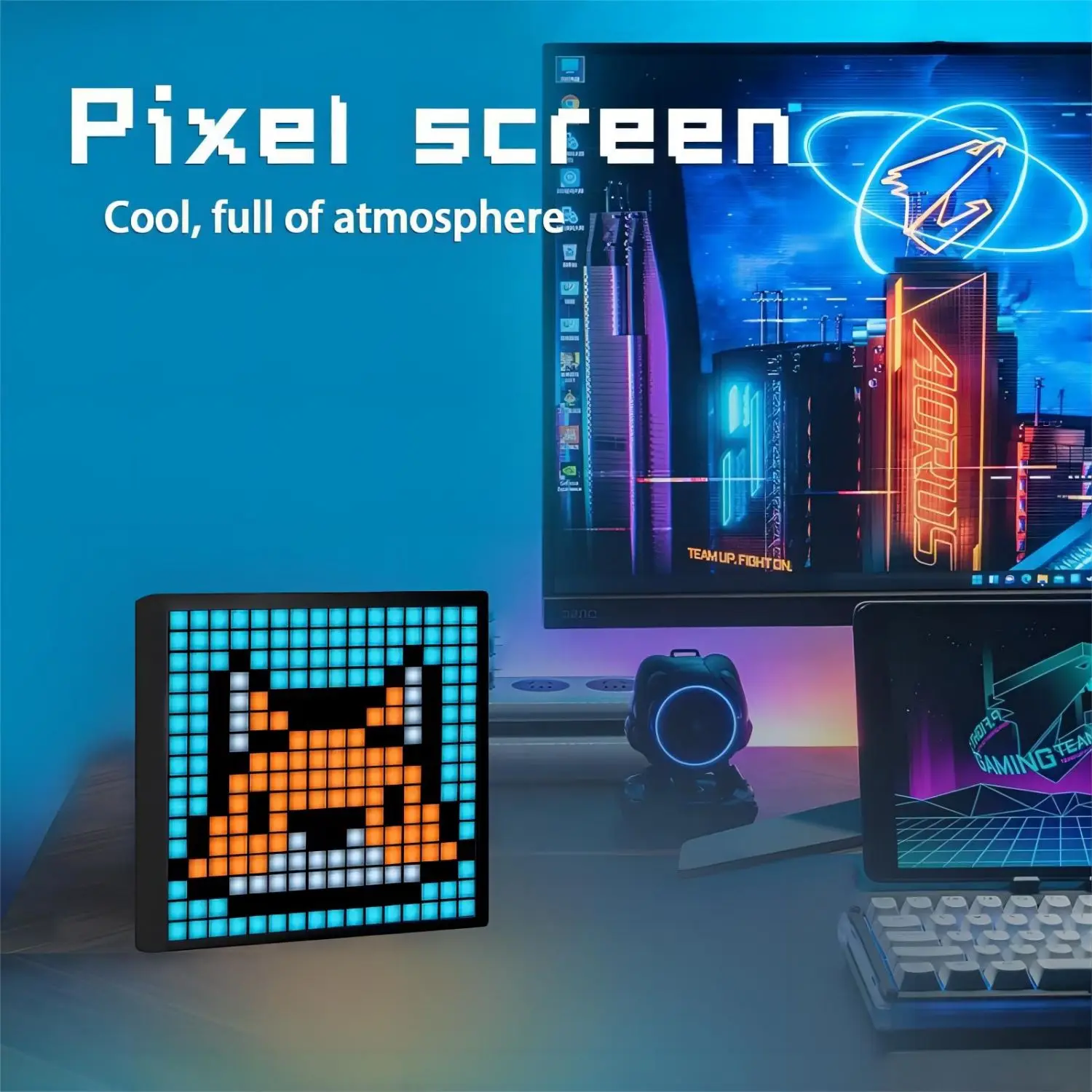LED Pixel Matrix Bluetooth Smart Display 64×64 RGB Digital Lamp Panel DIY Art Display Gaming Anime Room Decor Frame APP LED Pixel Matrix Bluetooth Smart Display 64×64 RGB Digital Lamp Panel DIY Art Display Gaming Anime Room Decor Frame APP