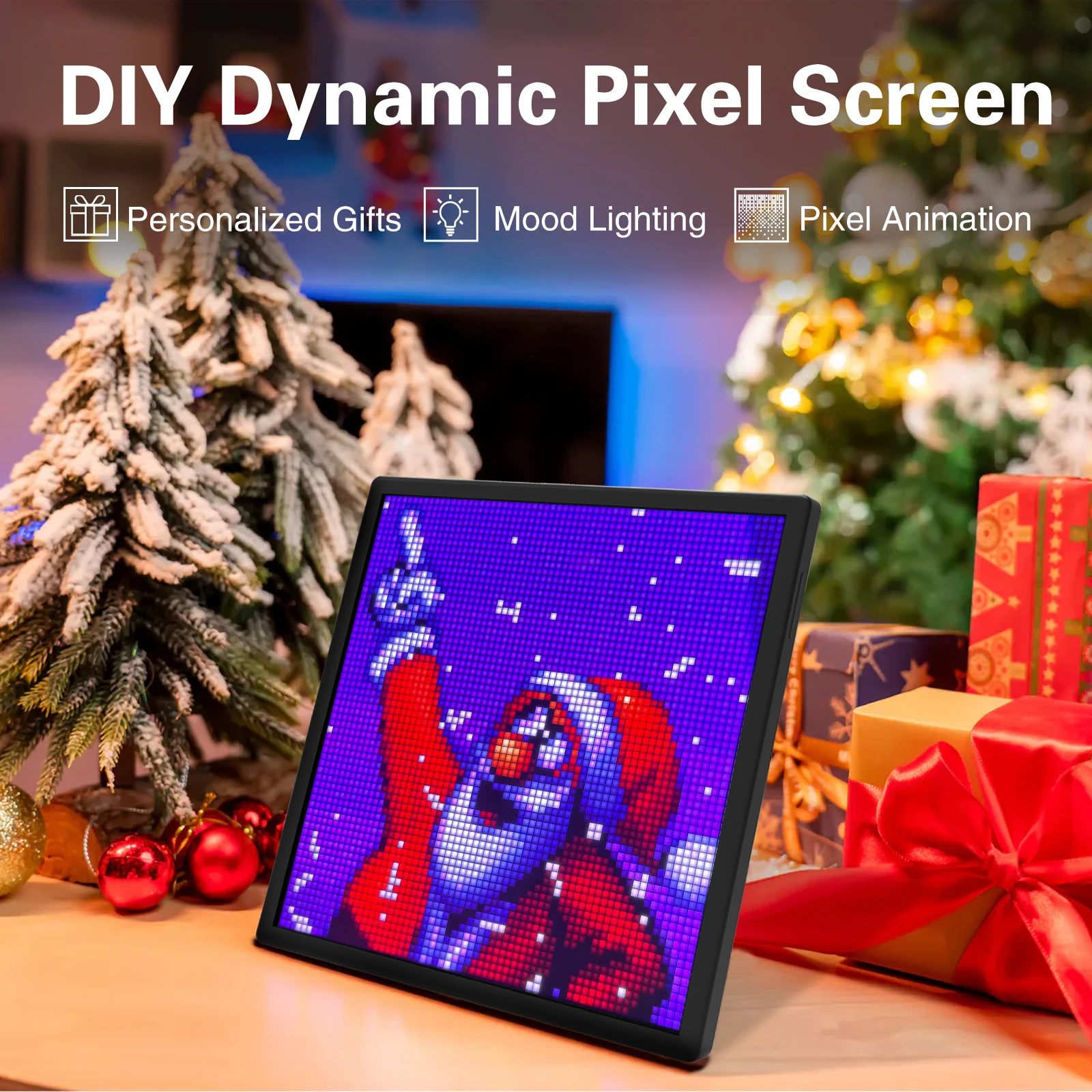 LED Pixel Matrix Bluetooth Smart Display 64×64 RGB Digital Lamp Panel DIY Art Display Gaming Anime Room Decor Frame APP LED Pixel Matrix Bluetooth Smart Display 64×64 RGB Digital Lamp Panel DIY Art Display Gaming Anime Room Decor Frame APP