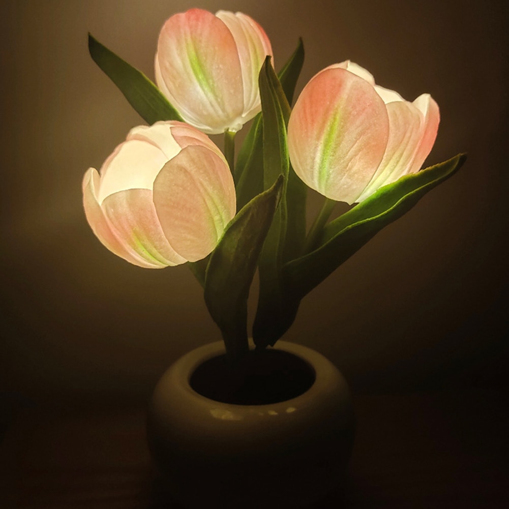 LED Potted Tulip Night Light LED Potted Tulip Night Light