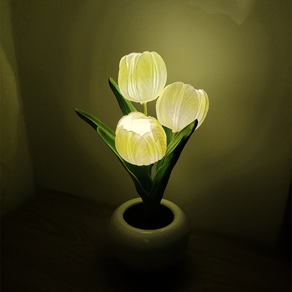 LED Potted Tulip Night Light LED Potted Tulip Night Light