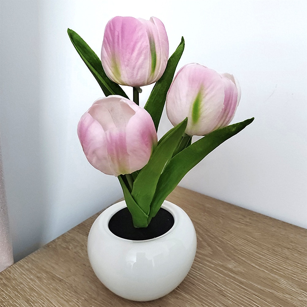 LED Potted Tulip Night Light LED Potted Tulip Night Light