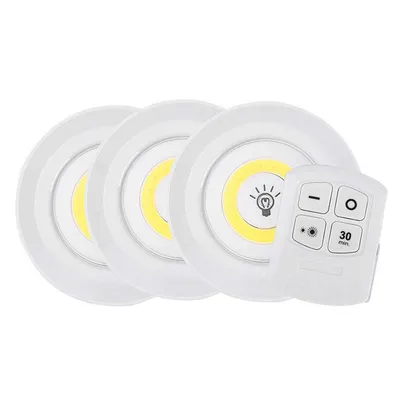 LED Puck Lights with Remote Control LED Puck Lights with Remote Control