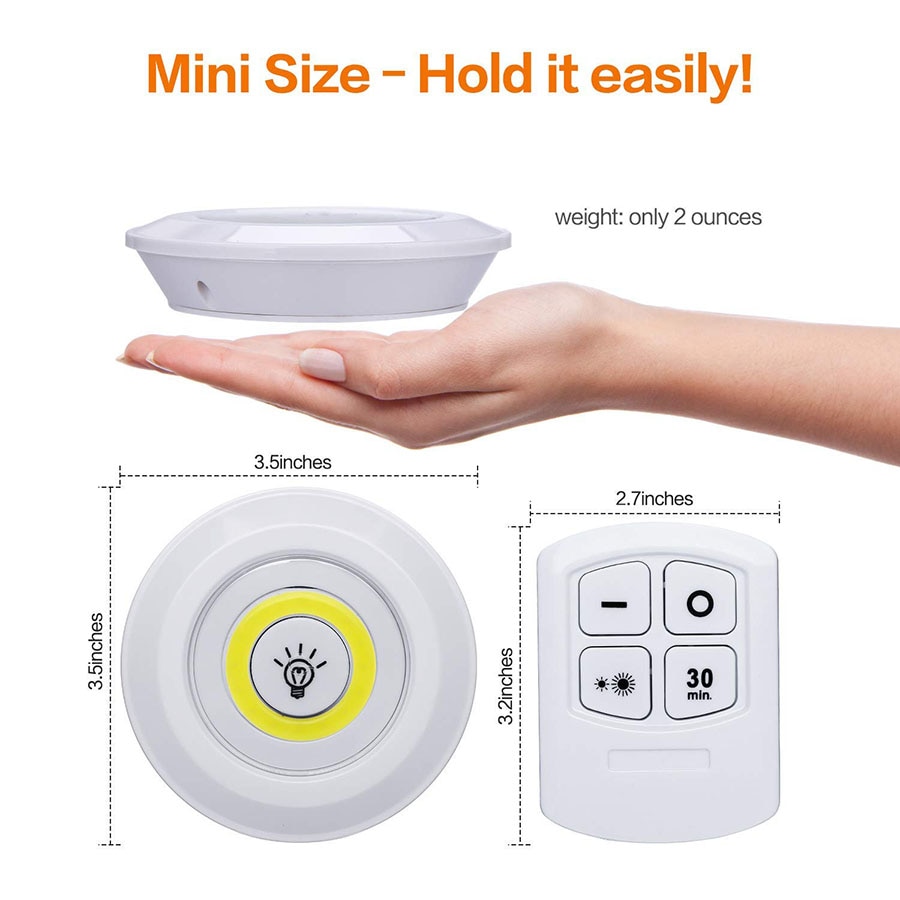 LED Puck Lights with Remote Control LED Puck Lights with Remote Control
