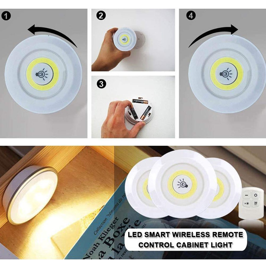 LED Puck Lights with Remote Control LED Puck Lights with Remote Control